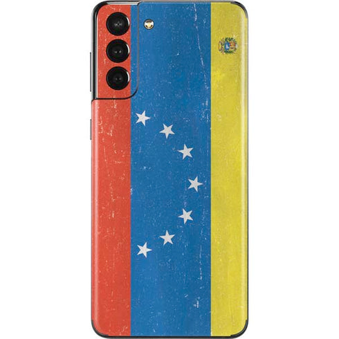 Venezuela Flag Distressed Galaxy S21 Plus 5G Skin
