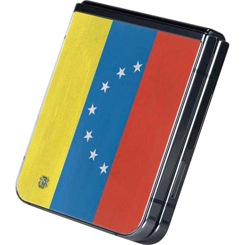 Venezuela Flag Distressed Galaxy Z Flip5 5G Skin