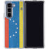 Venezuela Flag Distressed Galaxy Z Fold5 5G Clear Case