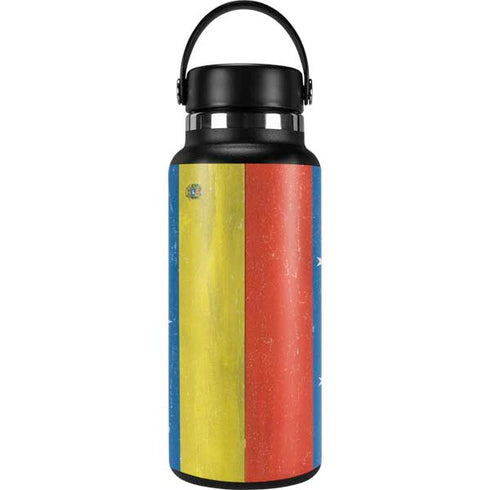 Venezuela Flag Distressed Hydro Flask 32oz Wide Mouth Skin