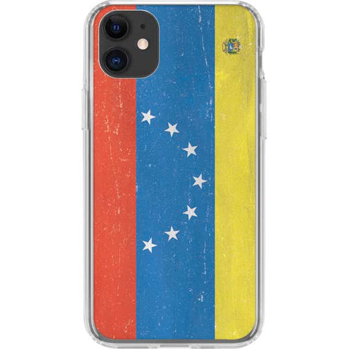 Venezuela Flag Distressed iPhone 11 Clear Case