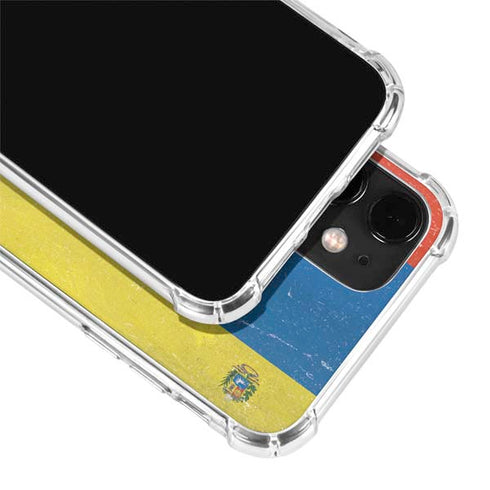 Venezuela Flag Distressed iPhone 12 Clear Case