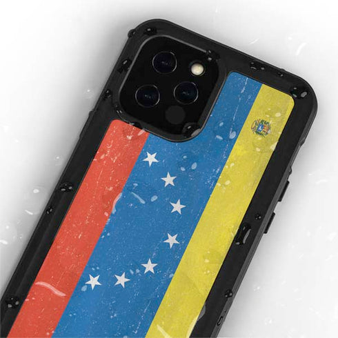Venezuela Flag Distressed iPhone 12 Pro Waterproof Case