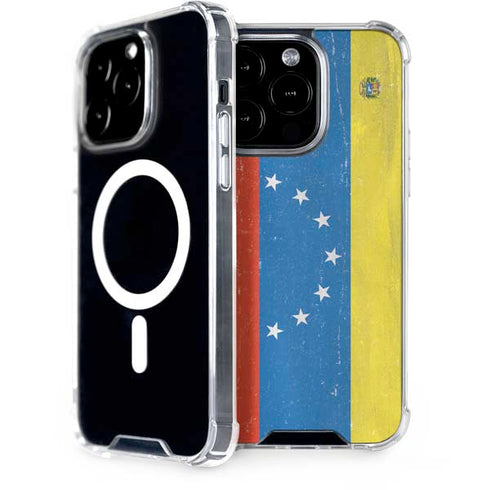 Venezuela Flag Distressed iPhone 13 Pro MagSafe Case