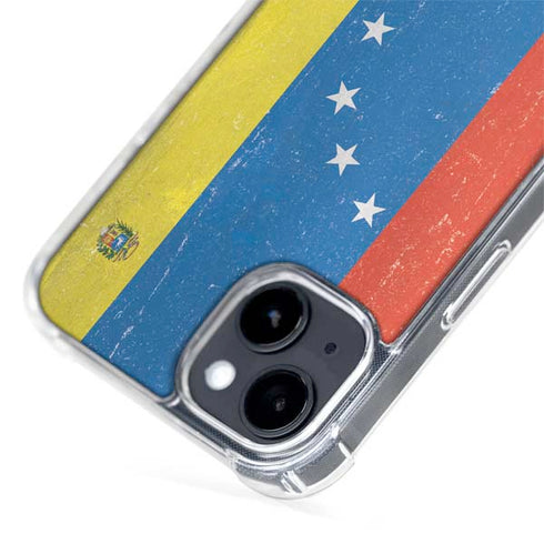 Venezuela Flag Distressed iPhone 14 Plus MagSafe Case