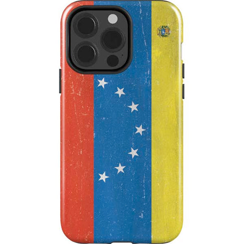 Venezuela Flag Distressed iPhone 15 Pro Impact Case