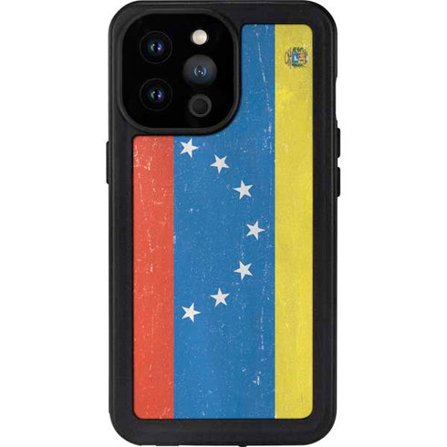Venezuela Flag Distressed iPhone 14 Pro Max Waterproof Case