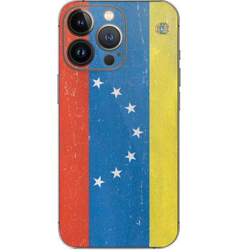 Venezuela Flag Distressed iPhone 15 Pro Skin