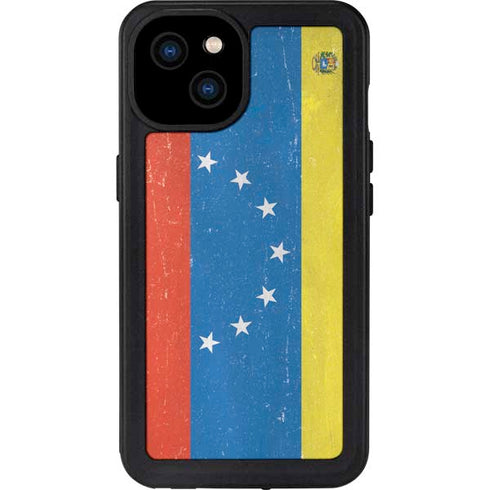 Venezuela Flag Distressed iPhone 15 Plus Waterproof Case