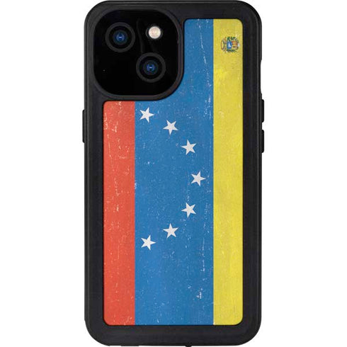 Venezuela Flag Distressed iPhone 15 Waterproof Case