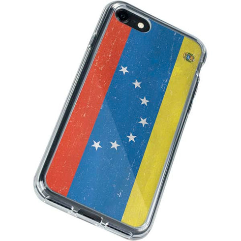 Venezuela Flag Distressed iPhone SE (2nd & 3rd Gen) Clear Case