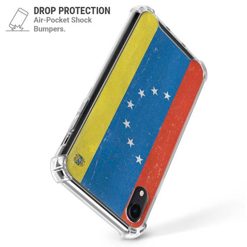 Venezuela Flag Distressed iPhone XR Clear Case