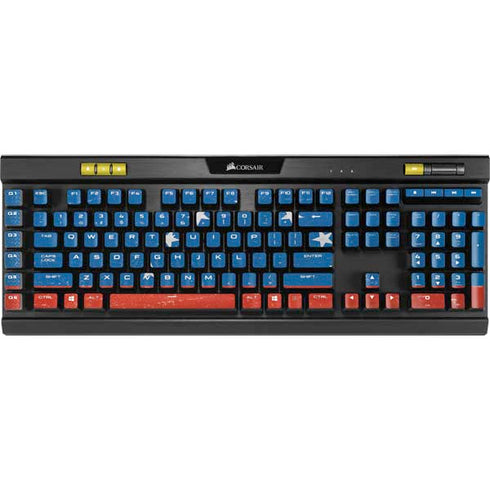 Venezuela Flag Distressed K95 RGB PLATINUM Mechanical Gaming Keyboard Skin