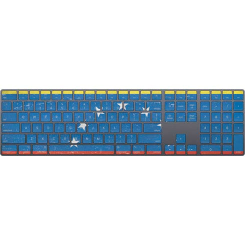 Venezuela Flag Distressed Magic Keyboard with Numeric Keypad Skin