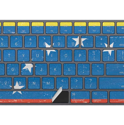 Venezuela Flag Distressed Magic Keyboard with Numeric Keypad Skin