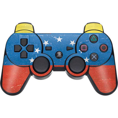 Venezuela Flag Distressed PS3 Dual Shock wireless controller Skin