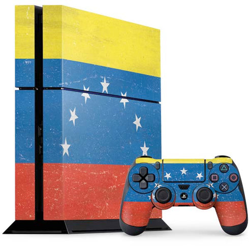 Venezuela Flag Distressed PS4 Console and Controller Bundle Skin