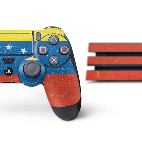 Venezuela Flag Distressed PS4 Pro Bundle Skin