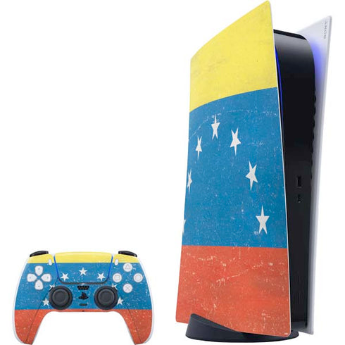 Venezuela Flag Distressed PS5 Digital Edition Bundle Skin