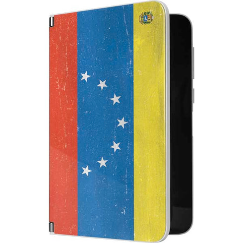 Venezuela Flag Distressed Surface Duo Skin