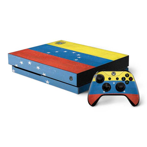 Venezuela Flag Distressed Xbox One X Bundle Skin