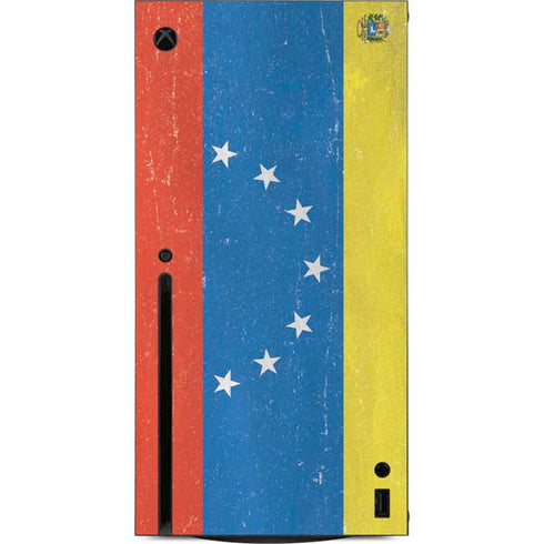 Venezuela Flag Distressed Xbox Series X Console Skin