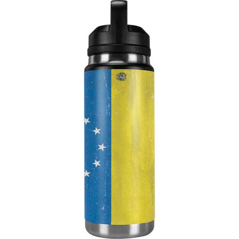 Venezuela Flag Distressed YETI Rambler 26oz Bottle Skin