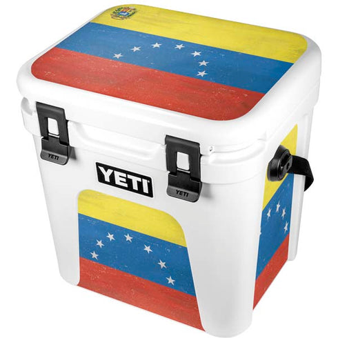 Venezuela Flag Distressed YETI Roadie 24 Hard Cooler Skin