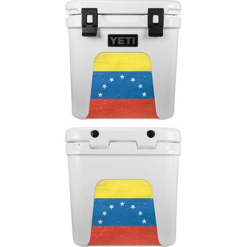 Venezuela Flag Distressed YETI Roadie 24 Hard Cooler Skin
