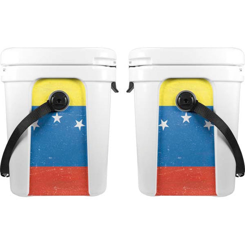 Venezuela Flag Distressed YETI Roadie 24 Hard Cooler Skin