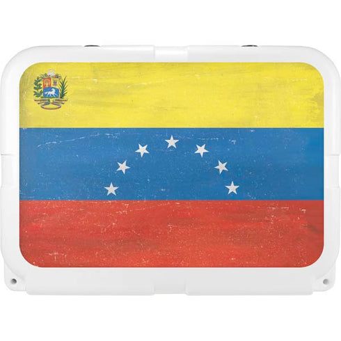 Venezuela Flag Distressed YETI Tundra 35 Hard Cooler Skin