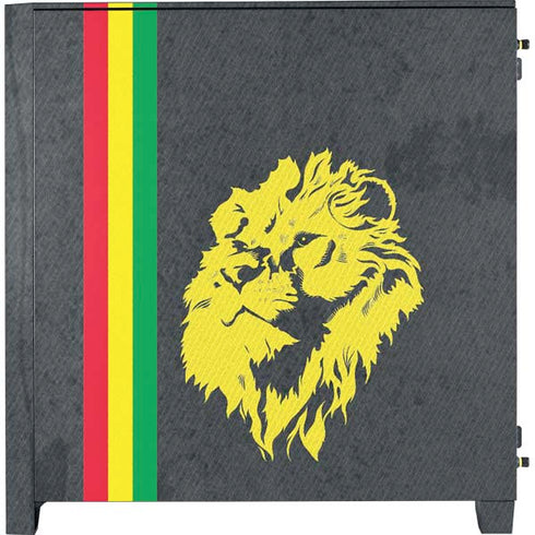 Vertical Banner - Lion of Judah Corsair 4000D Tempered Glass Mid-Tower ATX Case Skin