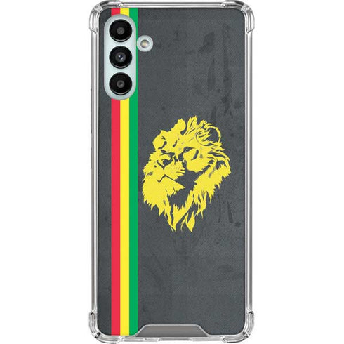 Vertical Banner - Lion of Judah Galaxy A13 5G Clear Case