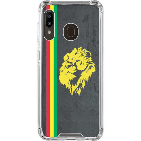 Vertical Banner - Lion of Judah Galaxy A30 Clear Case