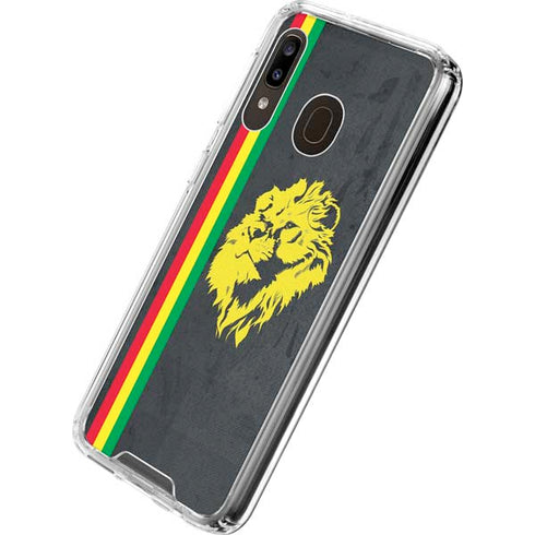 Vertical Banner - Lion of Judah Galaxy A30 Clear Case