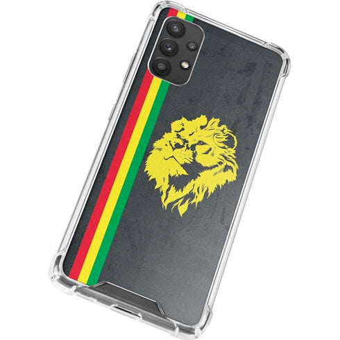 Vertical Banner - Lion of Judah Galaxy A32 5G Clear Case