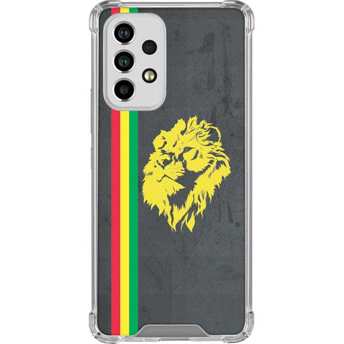 Vertical Banner - Lion of Judah Galaxy A33 5G Clear Case