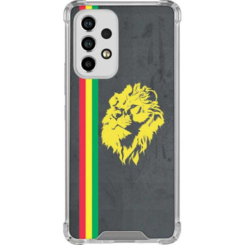 Vertical Banner - Lion of Judah Galaxy A53 5G Clear Case