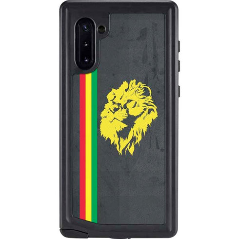 Vertical Banner - Lion of Judah Galaxy Note 10 Waterproof Case