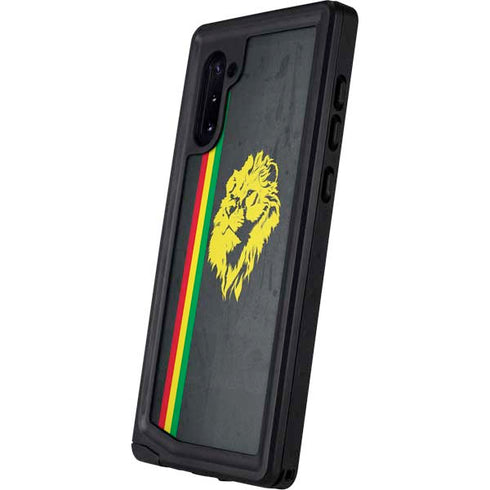 Vertical Banner - Lion of Judah Galaxy Note 10 Waterproof Case