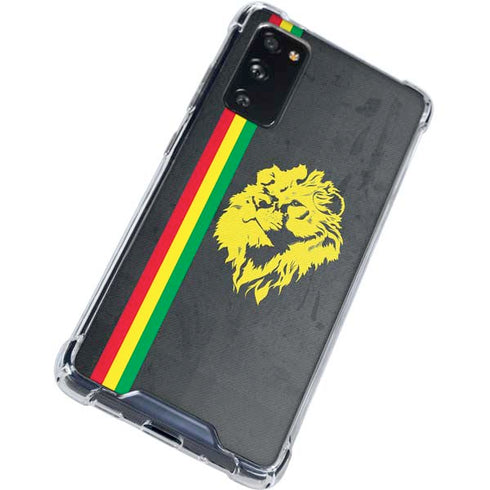 Vertical Banner - Lion of Judah Galaxy S20 FE Clear Case