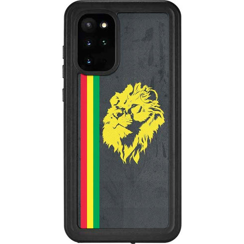 Vertical Banner - Lion of Judah Galaxy S20 Plus Waterproof Case