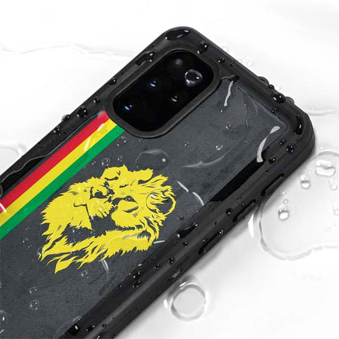 Vertical Banner - Lion of Judah Galaxy S20 Plus Waterproof Case