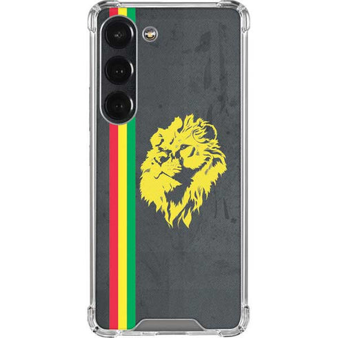 Vertical Banner - Lion of Judah Galaxy S23 Clear Case