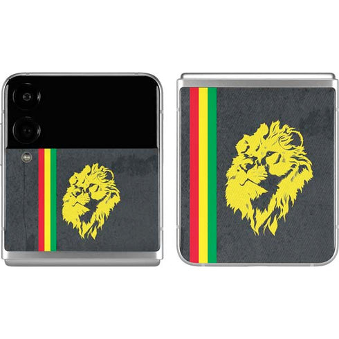Vertical Banner - Lion of Judah Galaxy Z Flip4 5G Skin