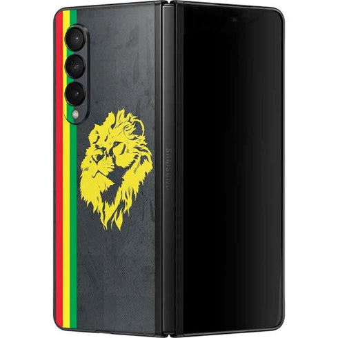 Vertical Banner - Lion of Judah Galaxy Z Fold3 5G Skin
