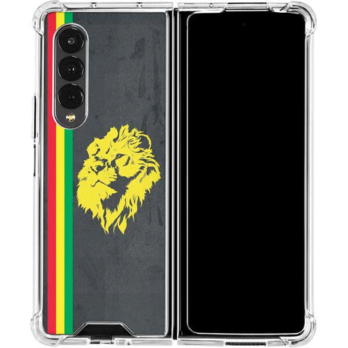 Vertical Banner - Lion of Judah Galaxy Z Fold4 5G Clear Case
