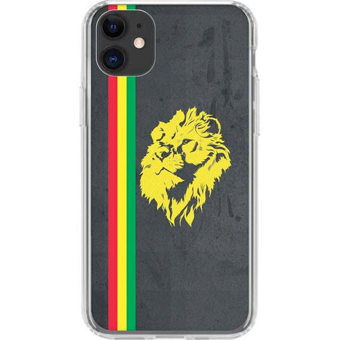 Vertical Banner - Lion of Judah iPhone 11 Clear Case