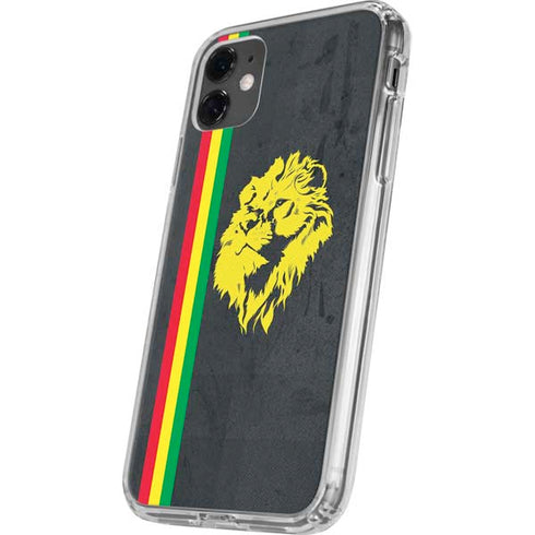 Vertical Banner - Lion of Judah iPhone 11 Clear Case