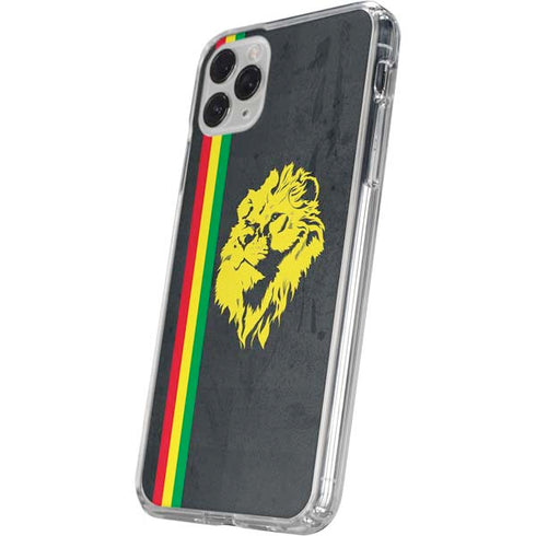 Vertical Banner - Lion of Judah iPhone 11 Pro Clear Case